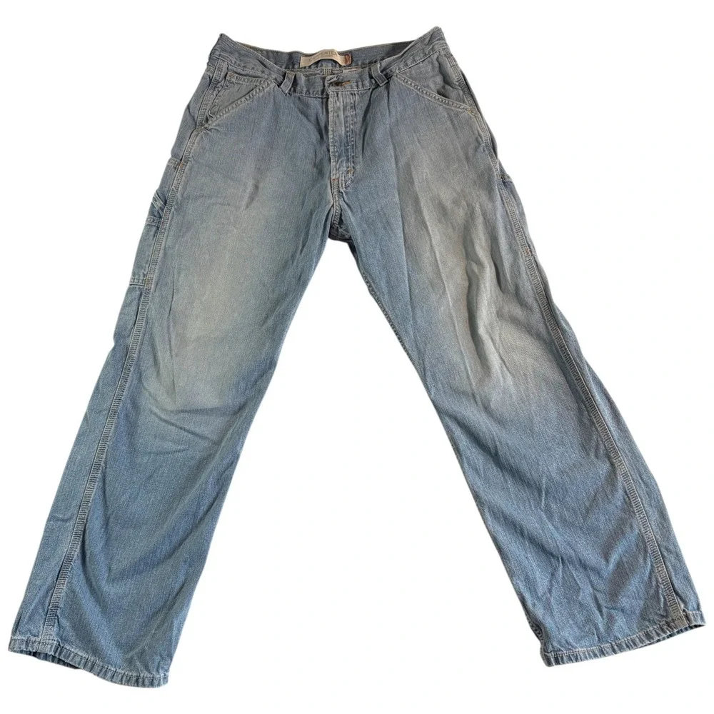 Levi's Carpenter Loose Straight Jeans Mens 33x30 (32x29.5) Blue Denim Authentic